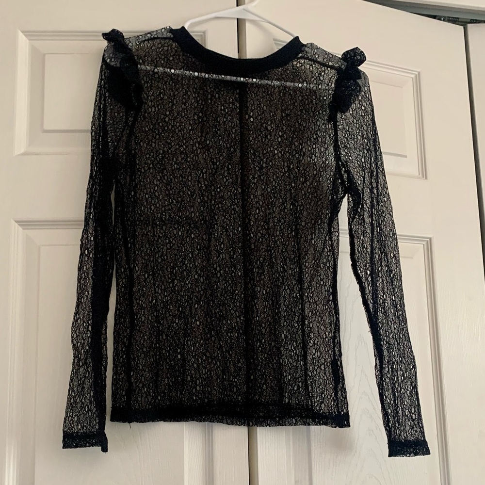 Who what wear grunge lace blouse